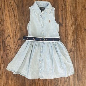 Polo by Ralph Lauren Light Blue Kids Dress
